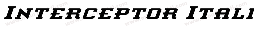 Interceptor Italic R字体转换
